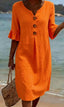 Womens Dress | Loose Fit, Button Closure 7