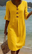 Womens Dress | Loose Fit, Button Closure 8