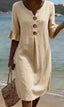 Womens Dress | Loose Fit, Button Closure 9