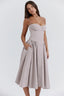 Womens Dress | Midi Length, Gathered Full Skirt 10