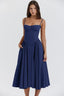 Womens Dress | Midi Length, Gathered Full Skirt 6