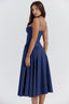 Womens Dress | Midi Length, Gathered Full Skirt 7