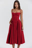 Womens Dress | Midi Length, Gathered Full Skirt 9