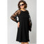 Womens Dress | Round Neckline, Long Lace Sleeves 4