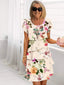 Womens Dress | Ruffled Floral Design, Flowing Silhouette 1