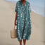 Womens Dress | V-Neck, Multicolour Print 1