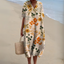 Womens Dress | V-Neck, Multicolour Print 11