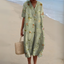 Womens Dress | V-Neck, Multicolour Print 4
