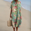 Womens Dress | V-Neck, Multicolour Print 6