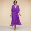 Womens Dress | V-Neckline, Adjustable Waist, Chiffon Fabric 10