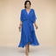 Womens Dress | V-Neckline, Adjustable Waist, Chiffon Fabric 7
