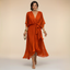 Womens Dress | V-Neckline, Adjustable Waist, Chiffon Fabric 9