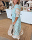 Womens Dress | V-Neckline, Flowing Floral Print 5