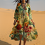 Womens Dress | V-Neckline, Lightweight Fabric 2