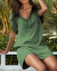 Womens Dress | V Neck, Short Sleeve, Relaxed Silhouette 3