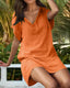 Womens Dress | V Neck, Short Sleeve, Relaxed Silhouette 4