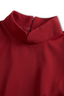 Womens Dress | White Mandarin Collar, Belt Design 8