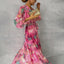 Wrap Dress | Floral Pattern, V-Neck, Long Sleeves 0