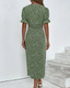 Wrap Dress | Flutter Sleeves, V-Neckline 6