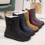 Anti Slip Snow Boots for Women Buckle Strap Quilted Winter Boots
