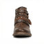 Women’s Western Ankle Boots with Buckle & Chain Details