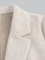 Beige Wool Coat Single Breasted Long Coat for Women