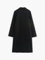 Beige Wool Coat Single Breasted Long Coat for Women