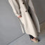 Belted Trench Coat Longline Classic Overcoat for Women