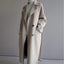 Belted Trench Coat Longline Classic Overcoat for Women in beige