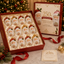 Santa Claus Advent Calendar with 24 Glass Ornaments