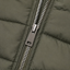 Zip detail of the longline vest