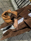 Faux Suede Trench Coat for Women Double Breasted Belted Long Coat