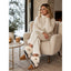 Fluffy Ankle Boots for Women Faux Fur Cuff Winter Booties