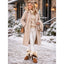 Fluffy Ankle Boots for Women Faux Fur Cuff Winter Booties