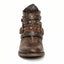 Women’s Western Ankle Boots with Buckle & Chain Details