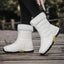 Fur Collar Snow Boots for Women Tall Zip Up Winter Boots