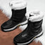 Fur Collar Snow Boots for Women Tall Zip Up Winter Boots