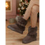 Fur Lined Snow Boots for Women Warm Platform Winter Boots