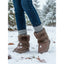 Fur Lined Snow Boots for Women Warm Platform Winter Boots