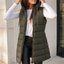 Stand collar of the longline vest