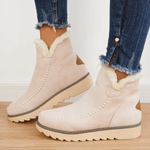 Fur Lined Snow Boots | Chunky Platform Ankle Boots for Women – MAEVE