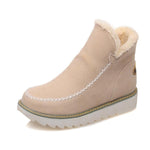 Fur Lined Snow Boots | Chunky Platform Ankle Boots for Women – MAEVE