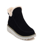 Fur Lined Snow Boots | Chunky Platform Ankle Boots for Women – MAEVE