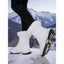 Lace Up Snow Boots for Women Padded Mid Calf Winter Boots