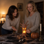 Hollowyn – Carved Face Glow-Through Tree Trunk