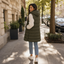 Back view of the puffer vest