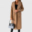 Long Overcoat for Women Classic Wool Blend Coat in brown