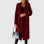 Long Overcoat for Women Classic Wool Blend Coat in red