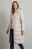 Long Puffer Jacket for Women Longline Quilted Winter Coat