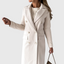 Longline Coat for Women Double Breasted Tailored Overcoat